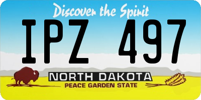 ND license plate IPZ497