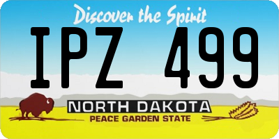 ND license plate IPZ499