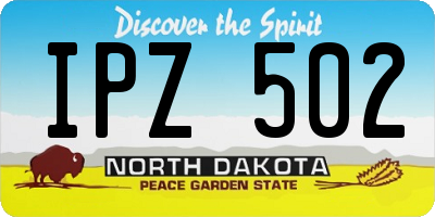 ND license plate IPZ502
