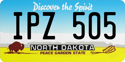 ND license plate IPZ505