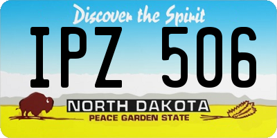 ND license plate IPZ506
