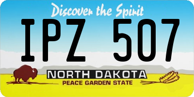ND license plate IPZ507