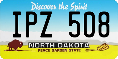 ND license plate IPZ508