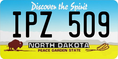 ND license plate IPZ509