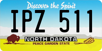 ND license plate IPZ511
