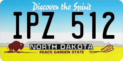 ND license plate IPZ512