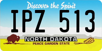 ND license plate IPZ513