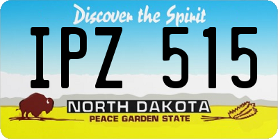 ND license plate IPZ515