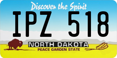 ND license plate IPZ518