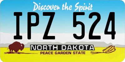 ND license plate IPZ524