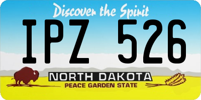 ND license plate IPZ526