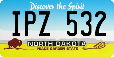 ND license plate IPZ532