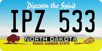ND license plate IPZ533