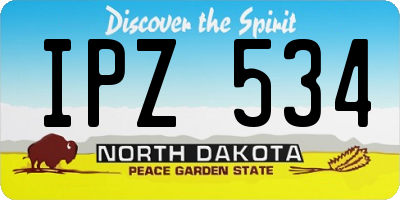 ND license plate IPZ534