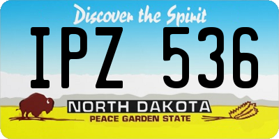 ND license plate IPZ536