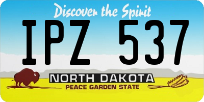 ND license plate IPZ537