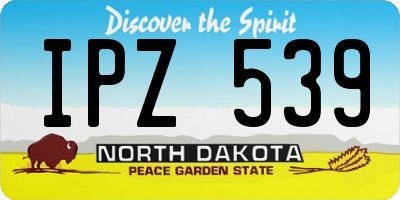 ND license plate IPZ539