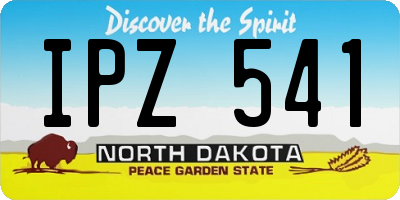 ND license plate IPZ541