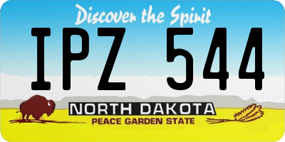 ND license plate IPZ544