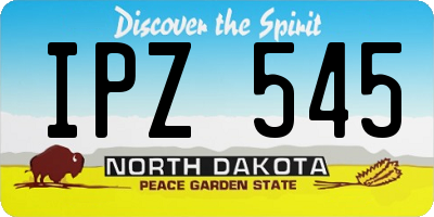 ND license plate IPZ545