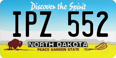 ND license plate IPZ552