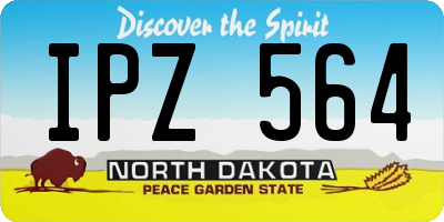ND license plate IPZ564