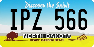 ND license plate IPZ566