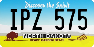 ND license plate IPZ575