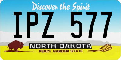 ND license plate IPZ577