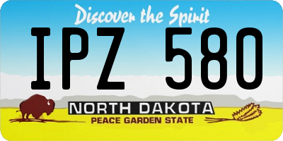ND license plate IPZ580