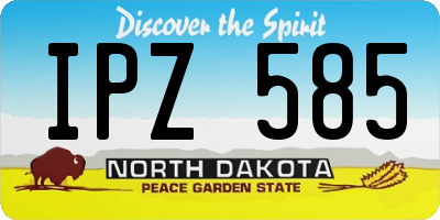 ND license plate IPZ585