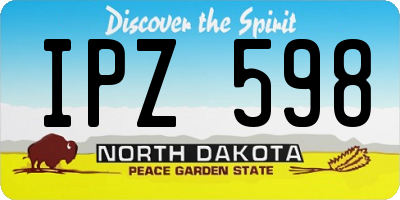 ND license plate IPZ598