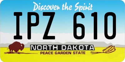 ND license plate IPZ610