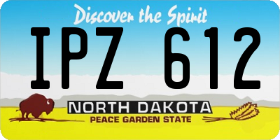ND license plate IPZ612