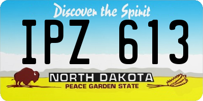 ND license plate IPZ613