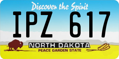 ND license plate IPZ617