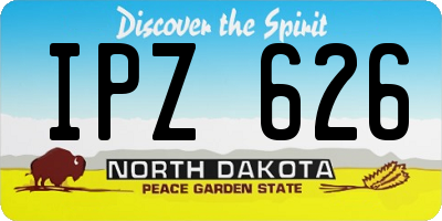 ND license plate IPZ626