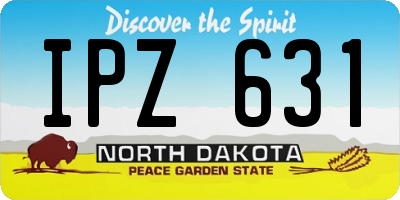 ND license plate IPZ631