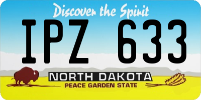 ND license plate IPZ633