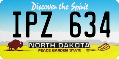 ND license plate IPZ634