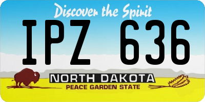 ND license plate IPZ636