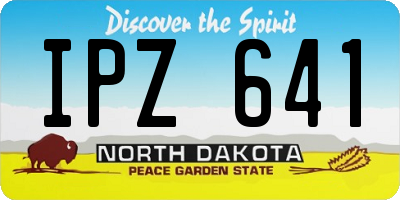 ND license plate IPZ641