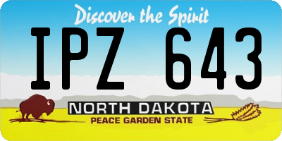 ND license plate IPZ643