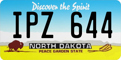 ND license plate IPZ644