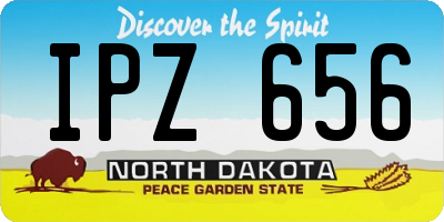 ND license plate IPZ656
