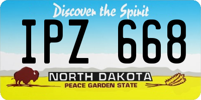 ND license plate IPZ668