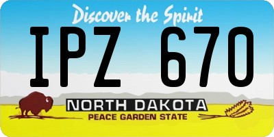 ND license plate IPZ670