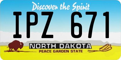 ND license plate IPZ671