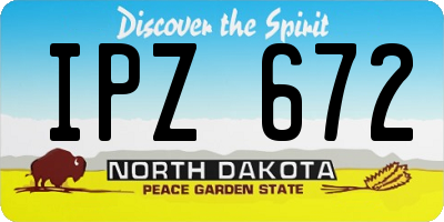 ND license plate IPZ672