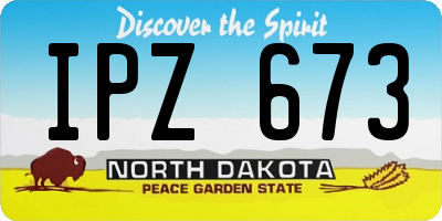 ND license plate IPZ673